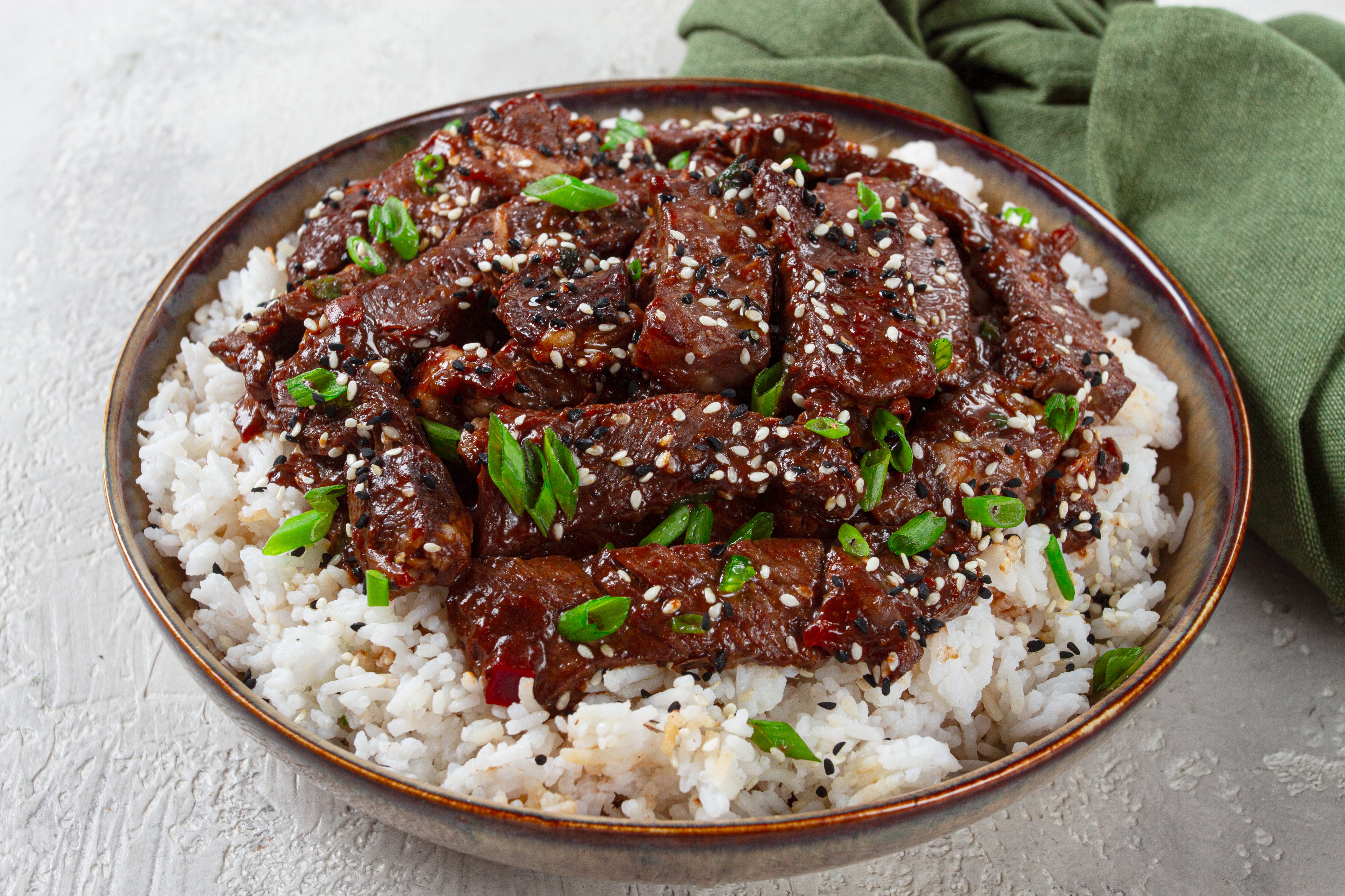 Beef Teriyaki with Garlic - Butter Rice